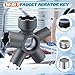 Saillong 10 in 1 Faucet Aerator Removal Tool, Universal Faucet Aerator Key for Hidden Threaded Aerators & Aerators with Housing (Cut Edge & Round), Compatible with M16.5, M18.5, M21.5, M22, M24, M28