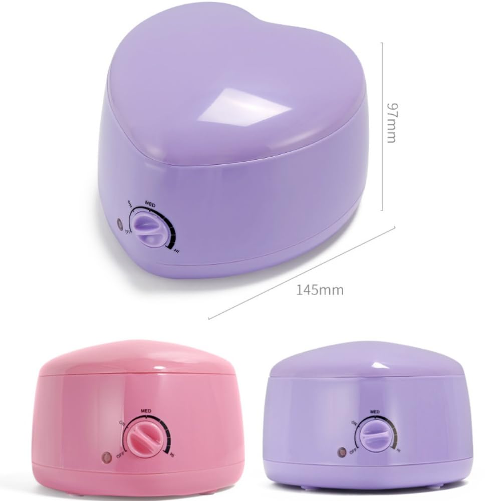 Mini calentador de cera para depilación de 200 ml, calentador de cera portátil con olla de silicona, calentamiento rápido, temperatura ajustable, adecuado para uso doméstico, bikini y depilación