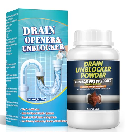 【Rimozione Rapida delle Ostruzioni】Il nostro disgorgante professionale forte agisce efficacemente contro i comuni accumuli domestici, rimuovendo intasamenti causati da capelli, grasso e detriti per ripristinare un flusso d’ acqua regolare. Questa formula stura lavandini e scarichi è delicata sulle tubature, garantendo un utilizzo sicuro ed efficace senza danneggiare l’ impianto idraulico