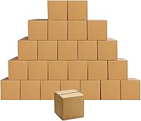 Vista 30 de Edenseelake Paquete de 40 cajas de envío de 10 x 6 x 6 pulgadas, cajas de cartón medianas para embalaje, mudanza, correo, color marrón
