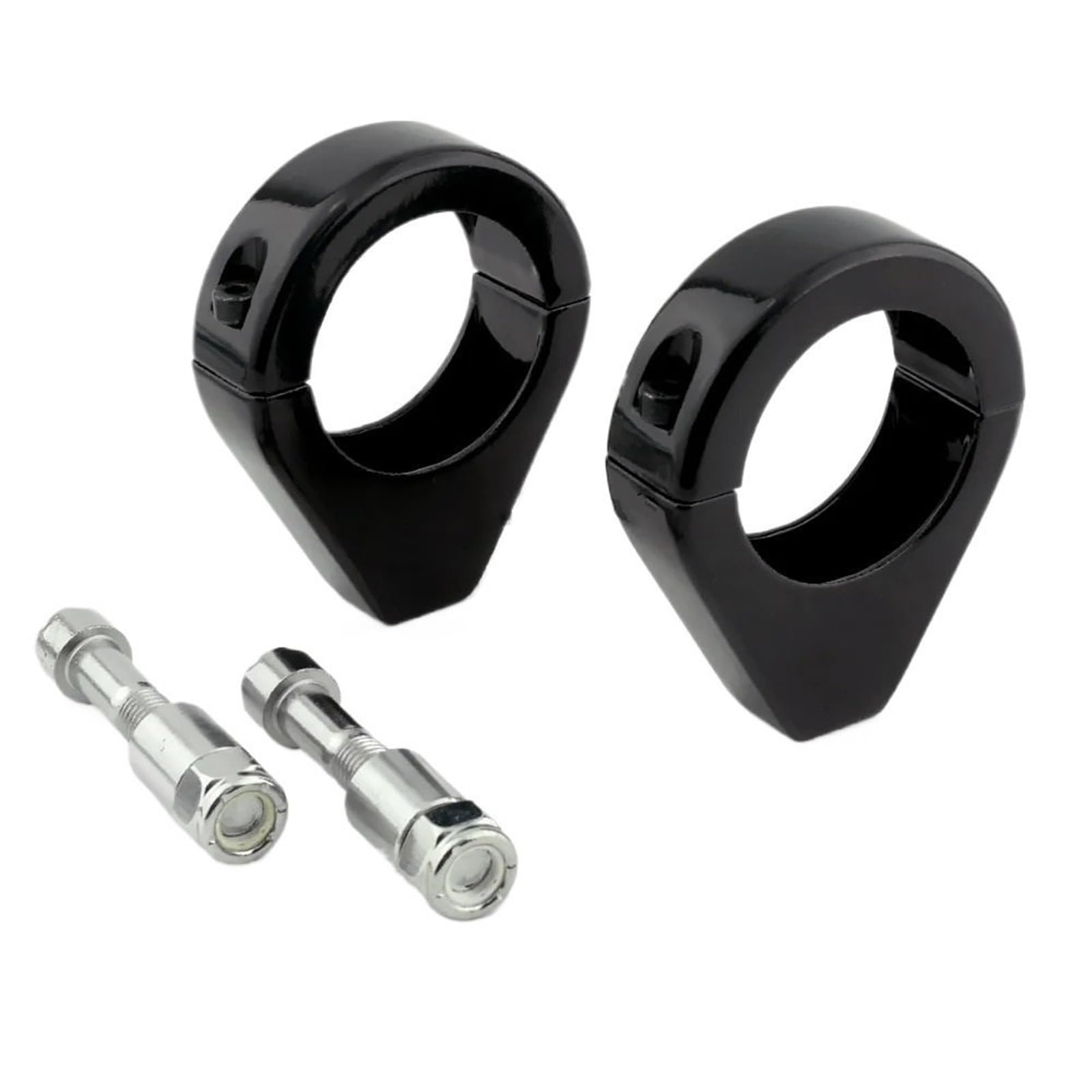 Geardrivex 39Mm Black Headlight Bracket 39Mm 41Mm Motorcycle Turn Signal Relocation Bracket Fork Clamp Mount Fit For Harley Sportster Xl883 Xl1200 Dyna Fat Bob(39Mm Black)