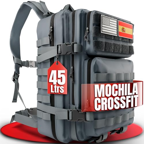 Netiners® Mochila Crossfit Militar | Fabricado en España | 45L Ideal para Gimnasio,...