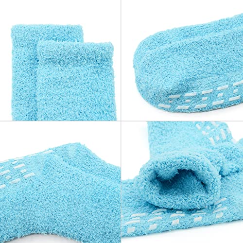 Zando Fuzzy Socks For Women Non Slip Warm Socks Home Slipper Socks Warm Grip Socks Soft Cozy Socks Winter Fleece Socks Colorful Athletic Socks Sleeping Christmas Socks 7/Sweet Rainbow One Size #TOP1