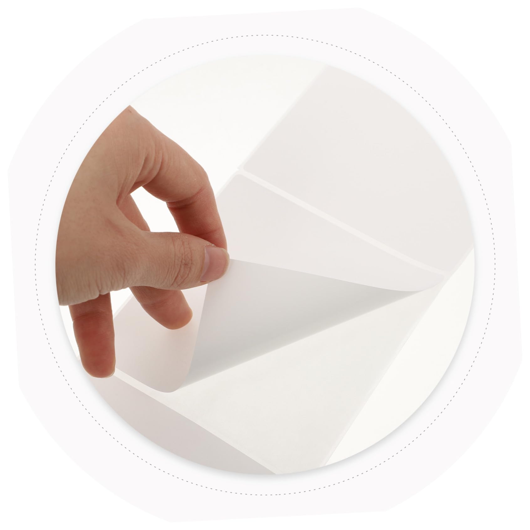 Etichette Termiche Adesive Bianche 500 Fogli 100x100 Mm | Carta Autoadesiva, Fogli Piegati in Confezione, Stampa Barcode e Indirizzi per Spedizioni