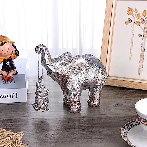 Irayin Elephant Decoration, Elephant Statue Figure, Mom Gift, Elephant Sculpture brings Happiness, Health and Strength - Image 3