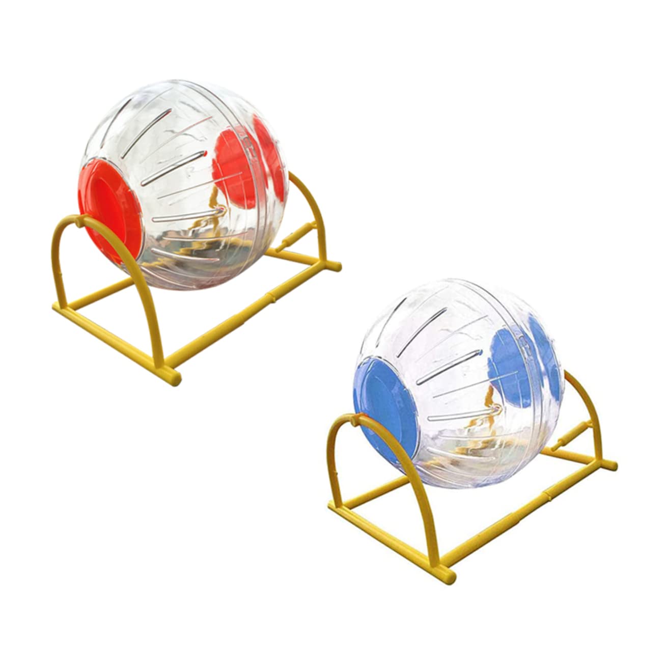 2 Stück Hamster Laufspielzeug Stabile Halterung für Hamsterbälle für Kleintiere Fördert Bewegung und Gesundheit Beschäftigung für Kleine Haustiere
