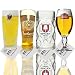 Produktbild Roxley Set von 4 Draft-Gläsern, Lager, Stella, Budweiser, Spaten, Jupiler, gemischte Pint-Gläser, 4 Stück