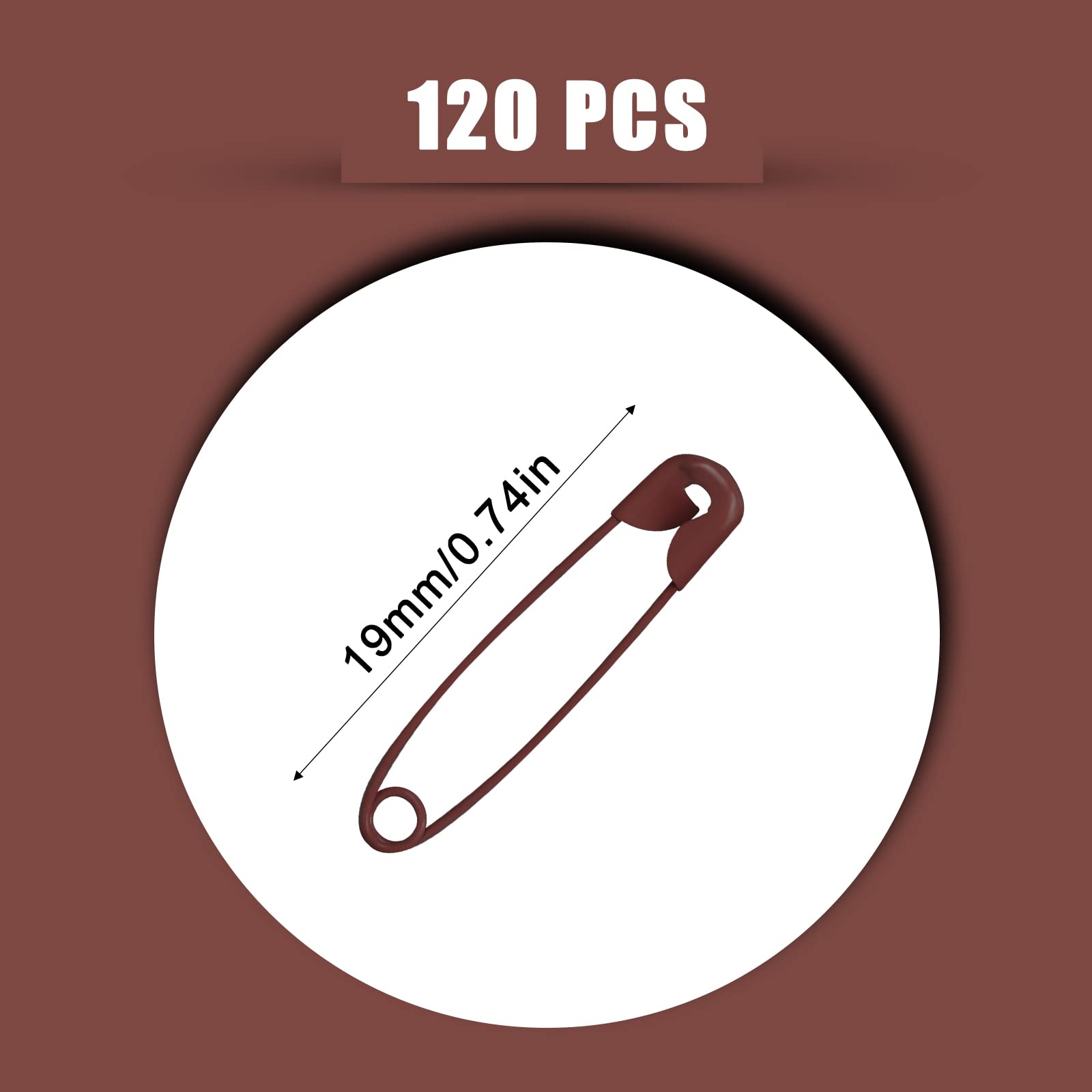 120Pz Spille da Balia Colorate 19mm Acciaio Inossidabile
