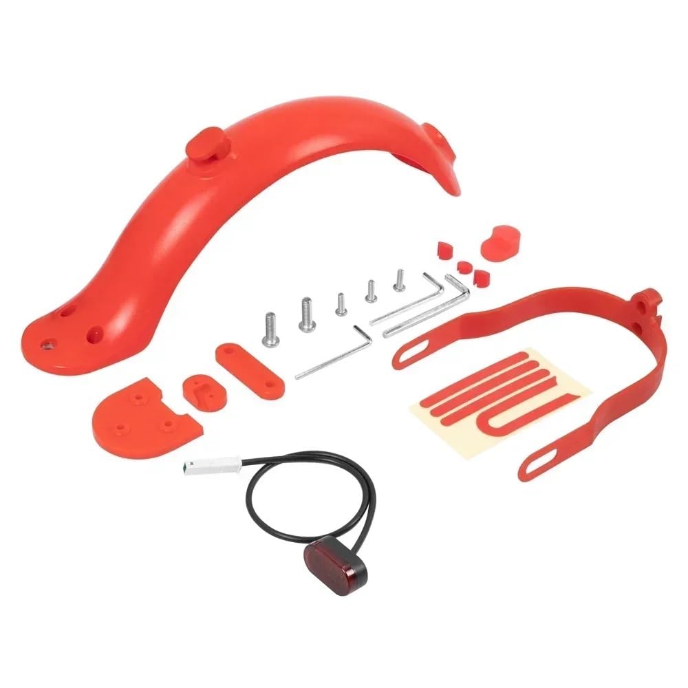 YTQMoreBNZ Electric Scooter Rear Wheel Protection Kit For M365 Pro 1S Fender, 10 Inches(Rouge)