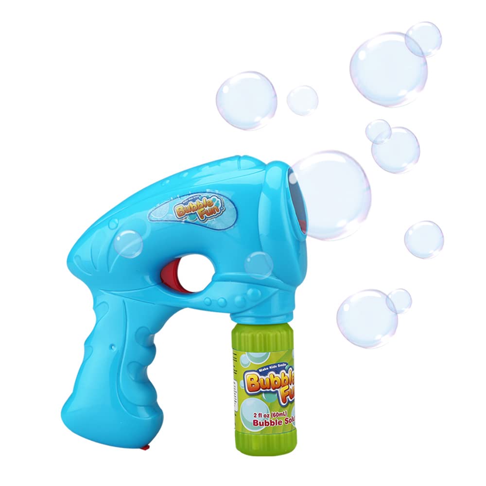 PJ Power Joy Bubble Fun Classic Gun With 2oz Bubble Solution, Battery Operated