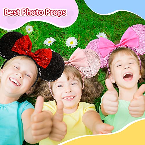 Aonuily Cerchietto per orecchie di Minnie e