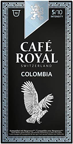 Café Royal Single Origin Colombia Pods - Nespresso (R)* compatible coffee capsules, Intensity 5/10