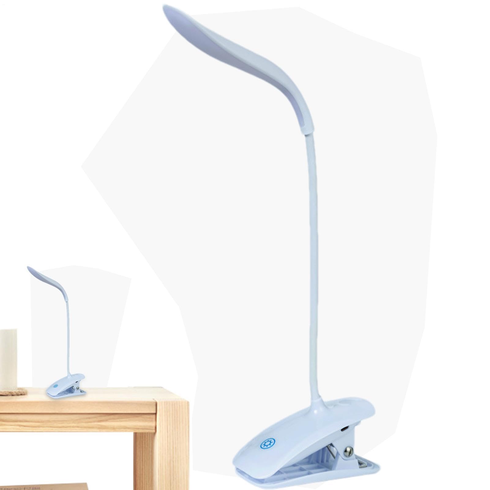 LED Desk Lamp with Clamp – 1500mAh Rechargeable ABS | Plug-i