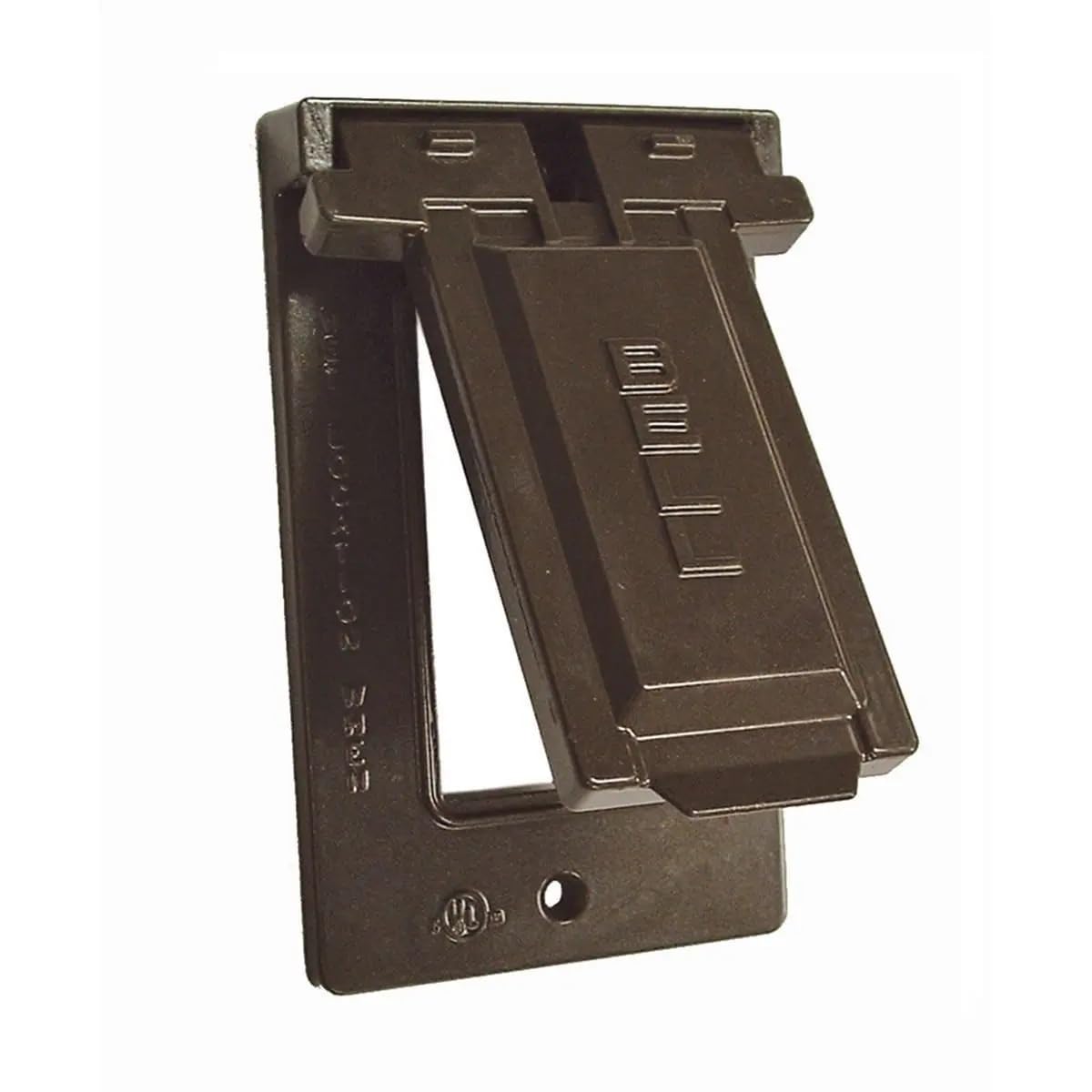 Boîtier vertical Hubbell-Bell pour sécuriser les prises du jardin et de la terrasse