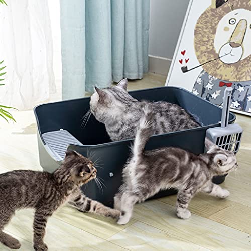 Caja de arena automática para gatos FEANG blanca grande miniatura 2