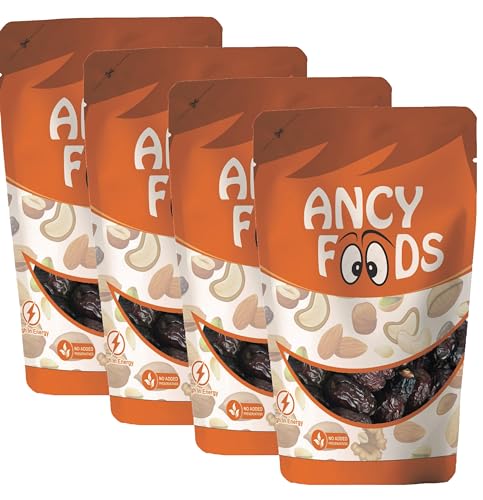 Image of Ancy Khajoor 1000 Grams (250gm X 4) - Traditional Dates | Rich in Vitamins, Minerals, and Natural Sweetness | High Quality Khajoor or Dates | Soft Khajur with Chewy Texture | No Added Sugar | Healthy Khajoor / Dates Dry fruit for Kids & Adults | Kharjura | Kharjoor