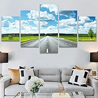 SIGNWIN 5 Panel Canvas Wall Art Modern Art Contemporary Country Dramatic Multicolor Photography Scenic for Home Decorations Ready to Hang - 60