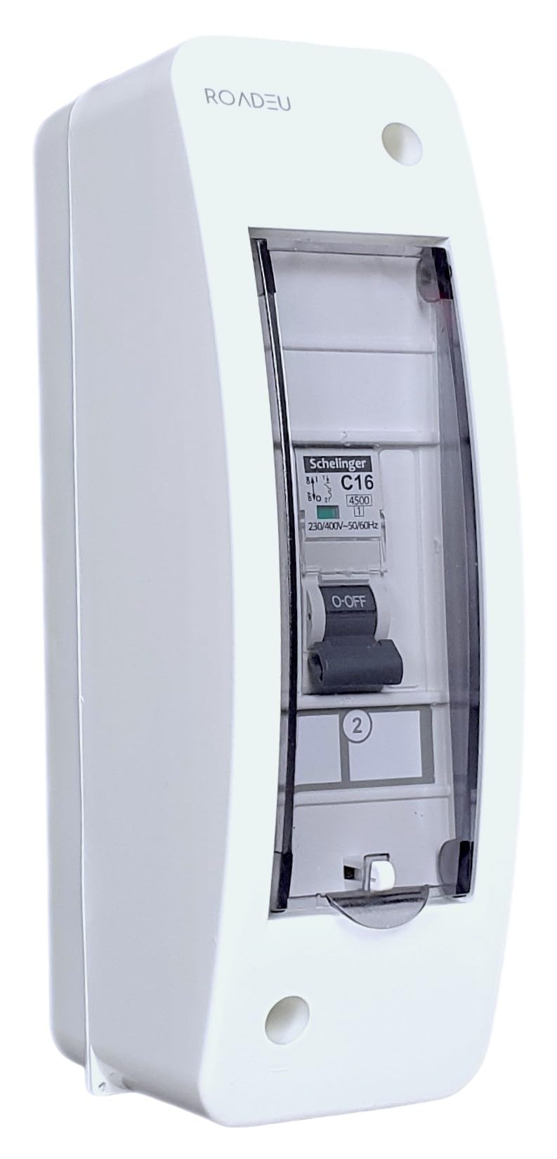 RoadEu - Cuadro eléctrico de la casa, Interruptor automático C16A 1P 230V. Caja de Distribución Eléctrica Ideal para talleres, cobertizos o jardines.
