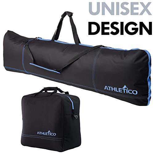 image for Athletico Padded Two-Piece Snowboard and Boot Bag Combo | Store & Tran