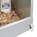 Breker Futterautomat Kaninchen 2,5 KG [mit Deckel] aus Metall - 2 Fresstellen - Futterspender für Kleintiere und Nager - Outdoor geeignet