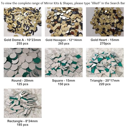 Image of ilika9 - Lippan Art Mirror - Twisted S - 8 * 18mm - 525 pcs