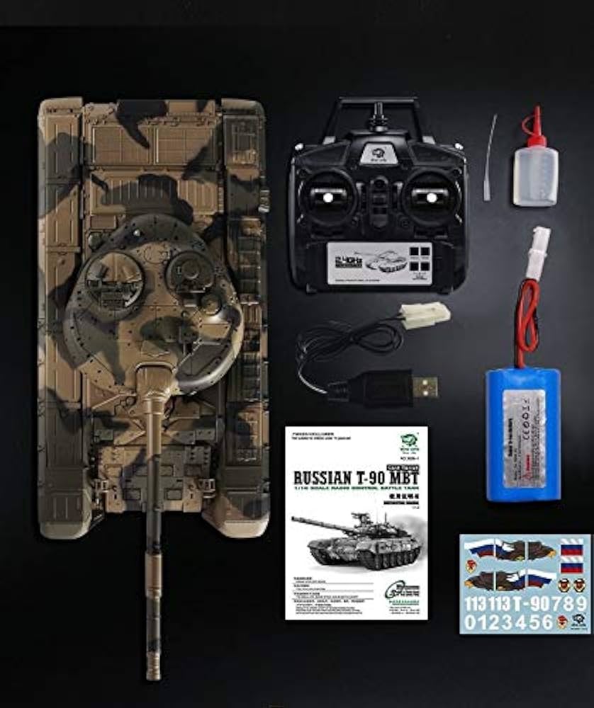 Amazon.co.jp: ヘンロン＃3839-1 1/16サイズ ロシアT-90型戦車