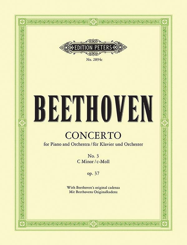 Piano Concerto No. 3 in C minor Op. 37 (Edition for 2 Pianos): Original Cadenza by the Composer (Edition Peters)      Paperback – May 1, 2022
