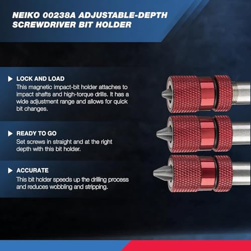 Neiko 00238A Adjustable Depth Screwdriver Bit Holder thumb #1