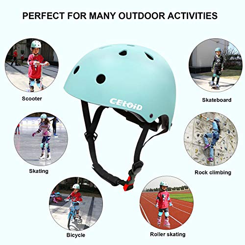 Image of Kids Bike Helmet,Toddler Skateboard Helmets for Ages 2-3-5-8-14 Years Boys Girls，Adjustable Multi-Sport Bicycle Skateboarding Football Roller Skating Scooter Rollerblade Balance Bike Helmet