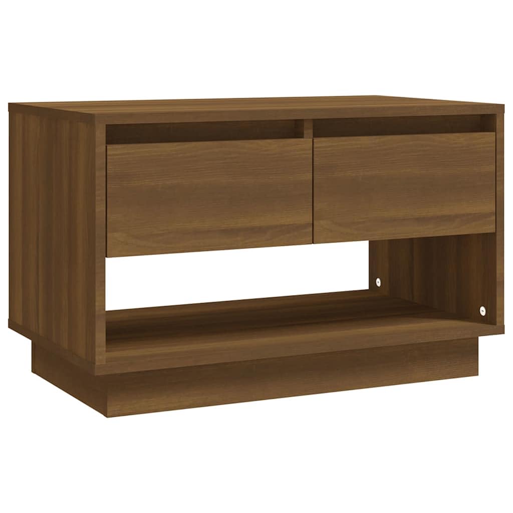 Mobile TV basso, effetto rovere, 70 x 41 x 44 cm, colore: marrone