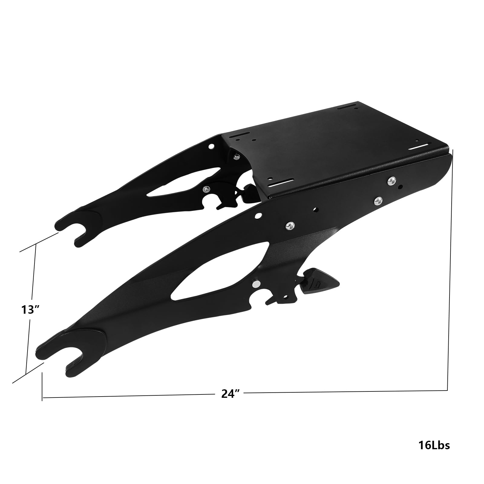Amazon.com: Black Luggage Rack Mount Top Case Box Compatible for
