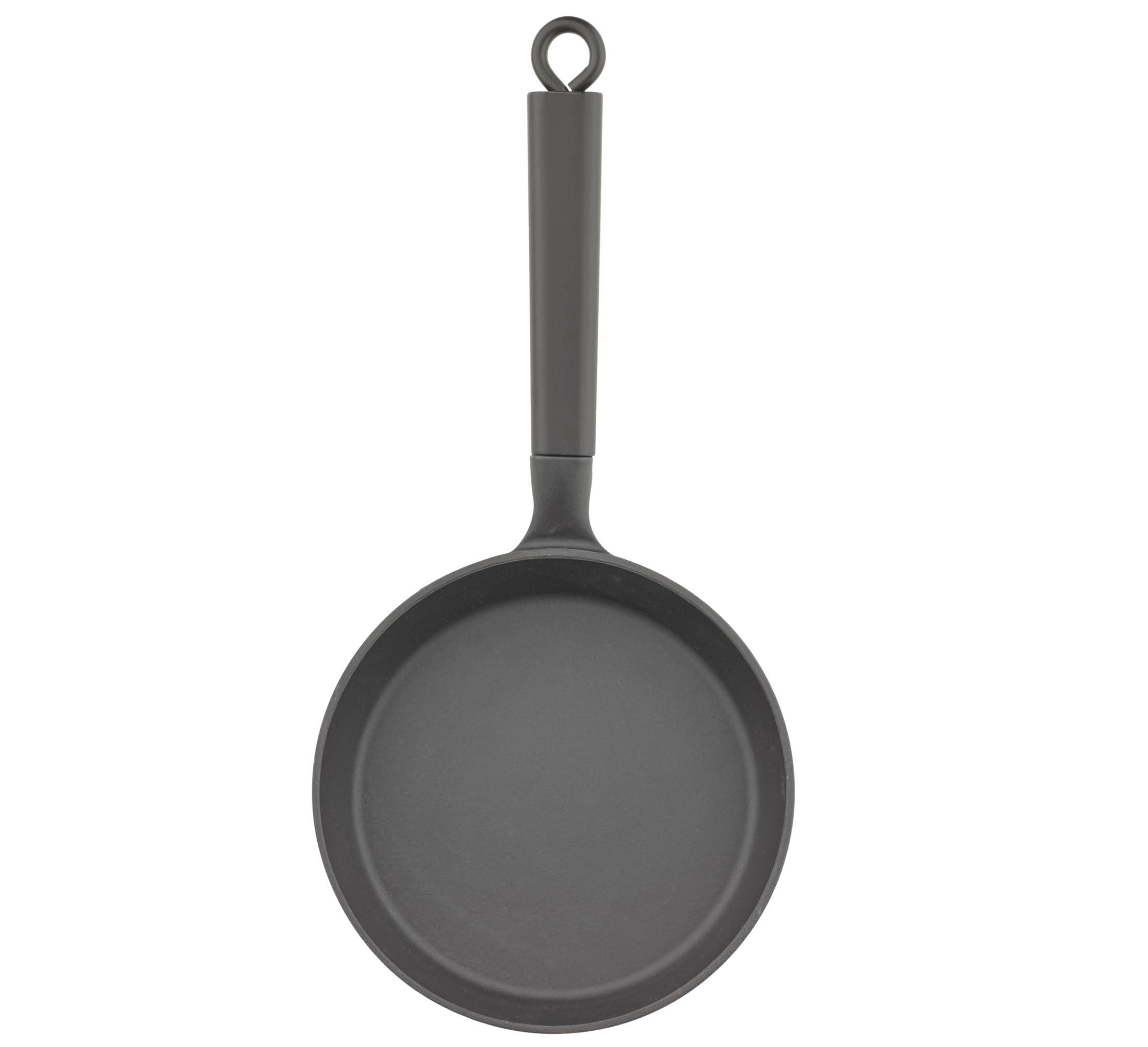 Spring International Cooking ESCALE patelnia 28 cm, wysokiej jakości emaliowana patelnia żeliwna z wytrzymałym drewnianym uchwytem, do wszystkich rodzajów kuchenek, w tym indukcyjnych, optymalne