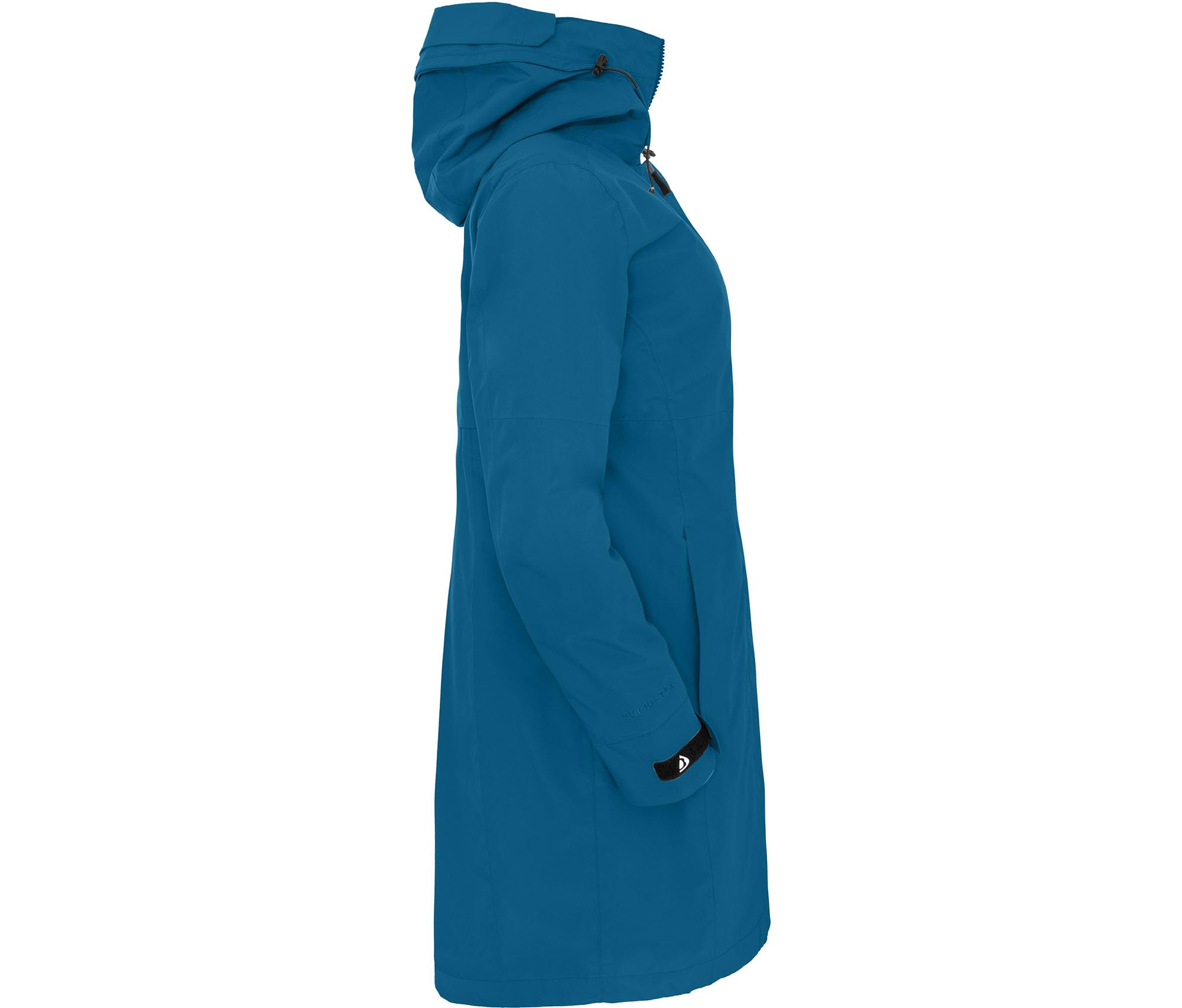 Bergson Verla Thermo | Damen Regenmantel - Leicht wattierter Damen Regenmantel, Normalgrößen, wasserdicht (20.000 mm) & Winddicht, atmungsaktiv (20.000 g/m²), Silver-Plus Ausstattung (geruchshemmend)