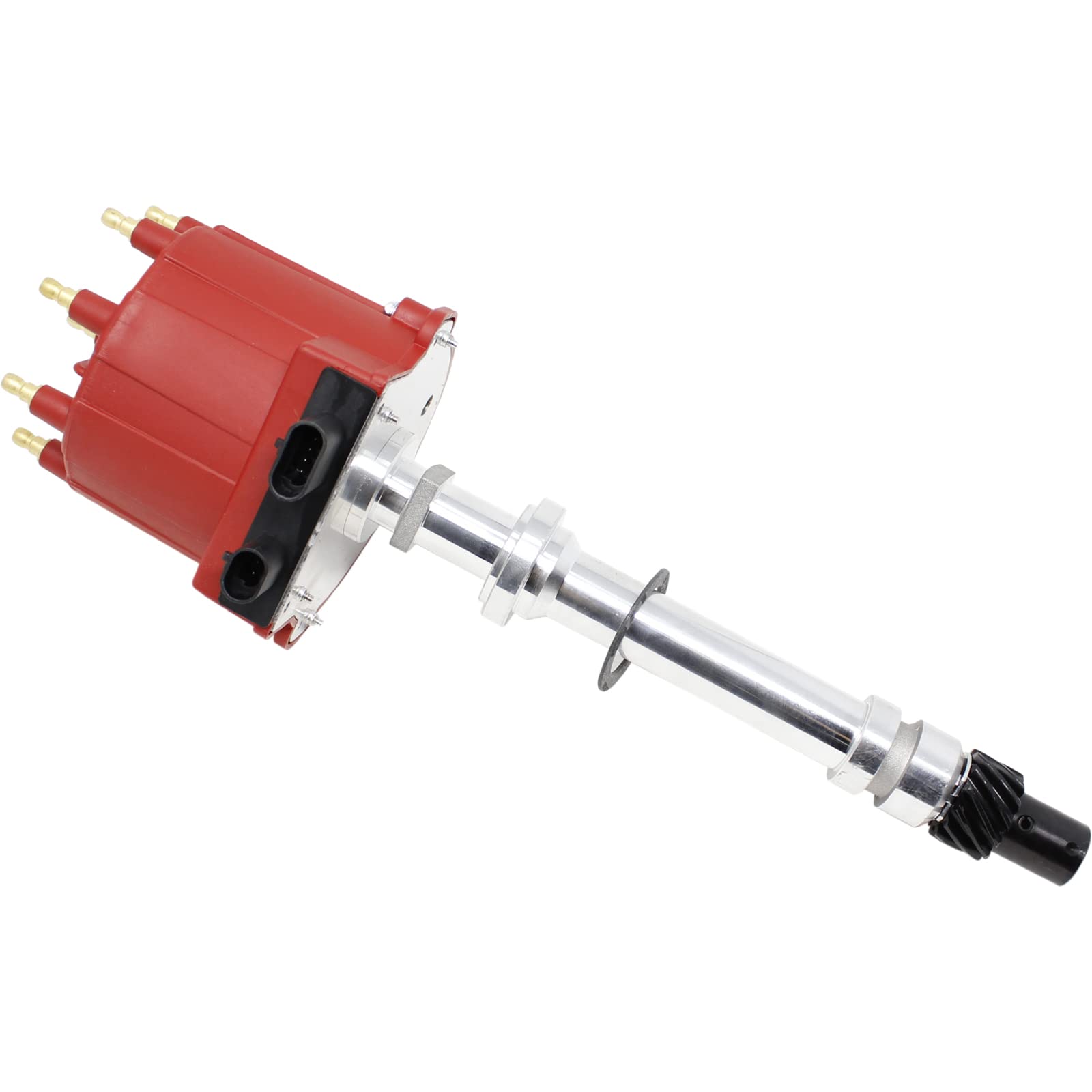 AIP Electronics Marine Polished Cast Aluminum EST Distributor Compatible Replacement with Mercruiser Penta OMC 5.0L 5.7L 7.4L 8.2L V8 with Delco EST Ignition Replaces 805222A1 OEM Fit D3698M