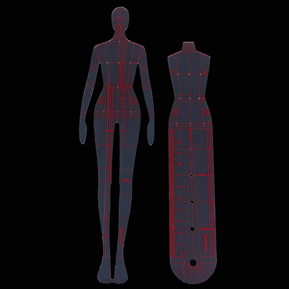Regla de Costura Regla de Patchwork Hecha a Mano DIY Curva Francesa Dinámica Humana Regla de Plantilla Transparente de Moda Artesanía de Medición de Ropa Herramientas de Coser Reglas de Costura