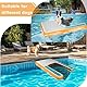 DiDiBirDi Hunde Wasserrampe, Extra Große Aufblasbare Wasserrampe Pool Leiter, Extra Breite Wasserrampe Welpen-Planke, Pools und Docks, Leitern und Stufen zum Schwimmen von Haustieren bis 100 kg