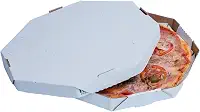 Caixa De Pizza Oitavada Premium Lisa N° 25 Com 25 Unidades