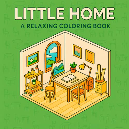 LITTLE HOME: A Relaxing Coloring Book with Cozy Rooms, Furniture & Home Decor – For Adults and Teens Who Love Home Aesthetics image 2
