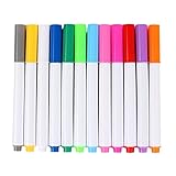Hemobllo 12 pièces Stylos Effaçables pour Tableau Lumineux LED Marqueurs Lavables pour C...