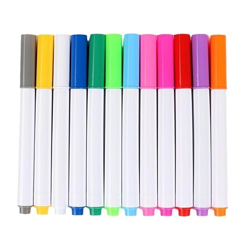 Hemobllo 12 pièces Stylos Effaçables pour Tableau Lumineux LED Marqueurs Lavables pour Cadeau de Noël Dessin et Doodle Garçon Fille Planche Acrylique
