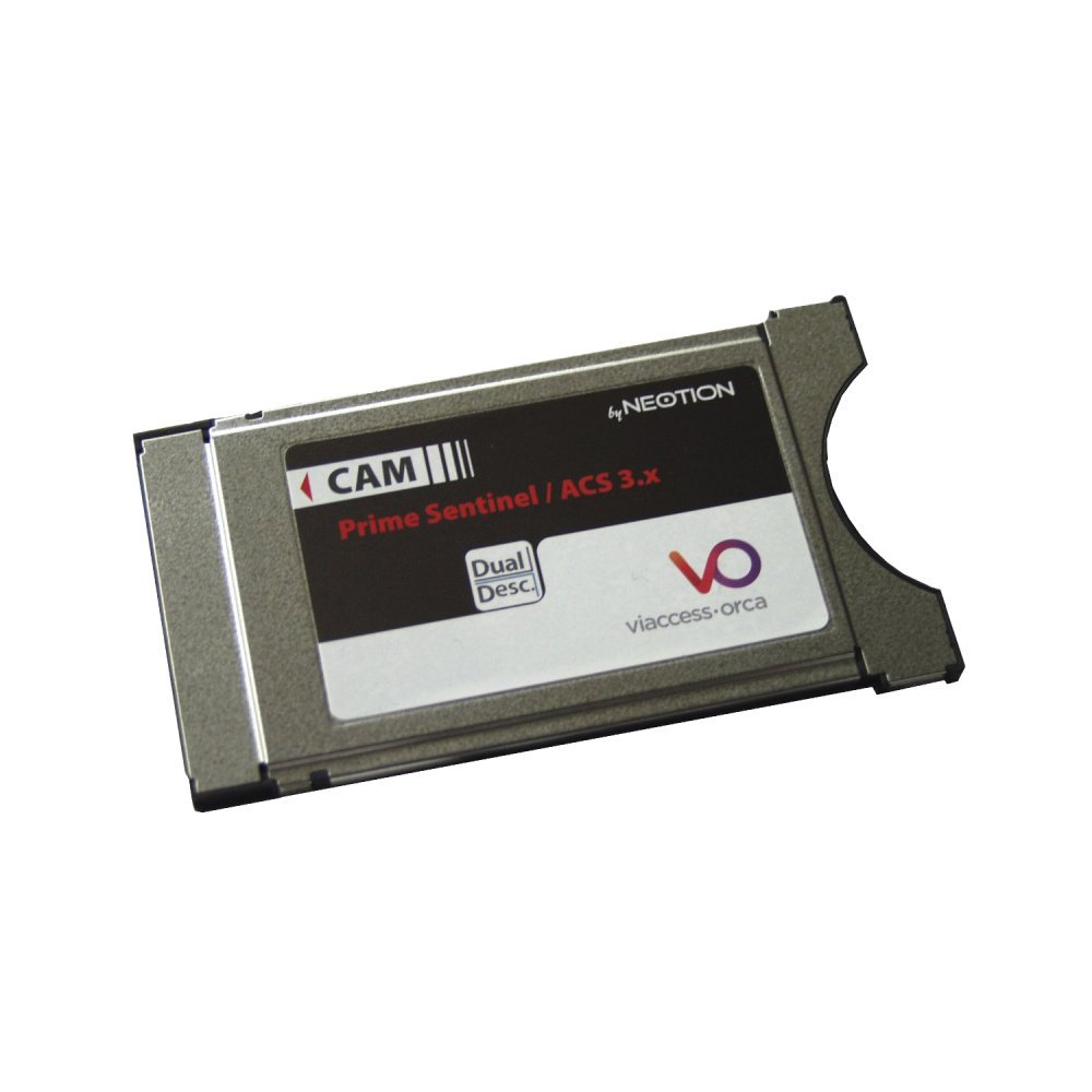 Viaccess Cam ACS 3.x Secure CI+ Module v4.00, Compatible with All Viaccess Smartcard, Plug n Play, HDTV Channels, Silver