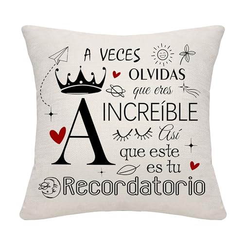 Bommex Regalos inspiradores Funda de cojín con Iniciales para Mujeres Niñas Mamá Hija Hermana Amigas Abuela Tía Niños Regalo de cumpleaños Regalo de graduación Regalo del Día de la Madre Bommex Regalos inspiradores Funda de cojín con Iniciales para Mujeres Niñas Mamá Hija Hermana Amigas Abuela Tía Niños Regalo de cumpleaños Regalo de graduación Regalo del Día de la Madre