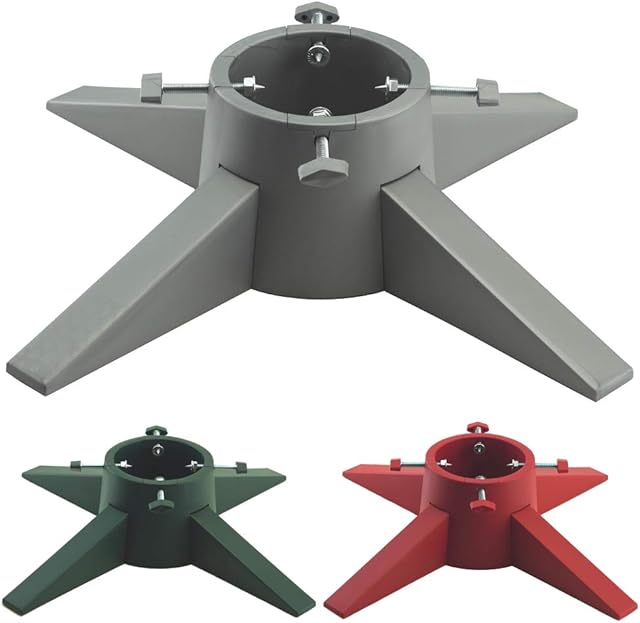 Christmas Tree Stand With Reservoir - Modern Design Real Xmas Tree Stand - Christmas Tree Base With Removable Legs - Xmas Tree Holder For Home & Office - Maximum 6ft Christmas Trees