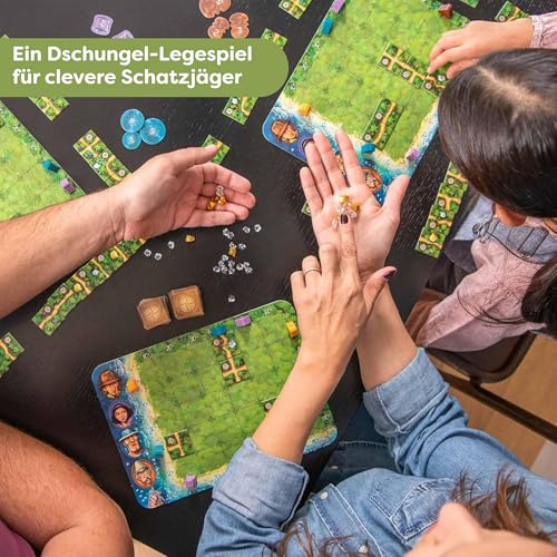 Haba 300932 – Karuba, Strategie- und Brettspiel für die ganze Familie, ein fesselndes Legeabenteuer für 2-4 Schatzjäger ab 8 Jahren - 4