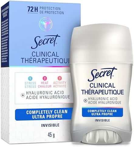 Secret Clinical Strength Invisible Solid Antiperspirant and Deodo...