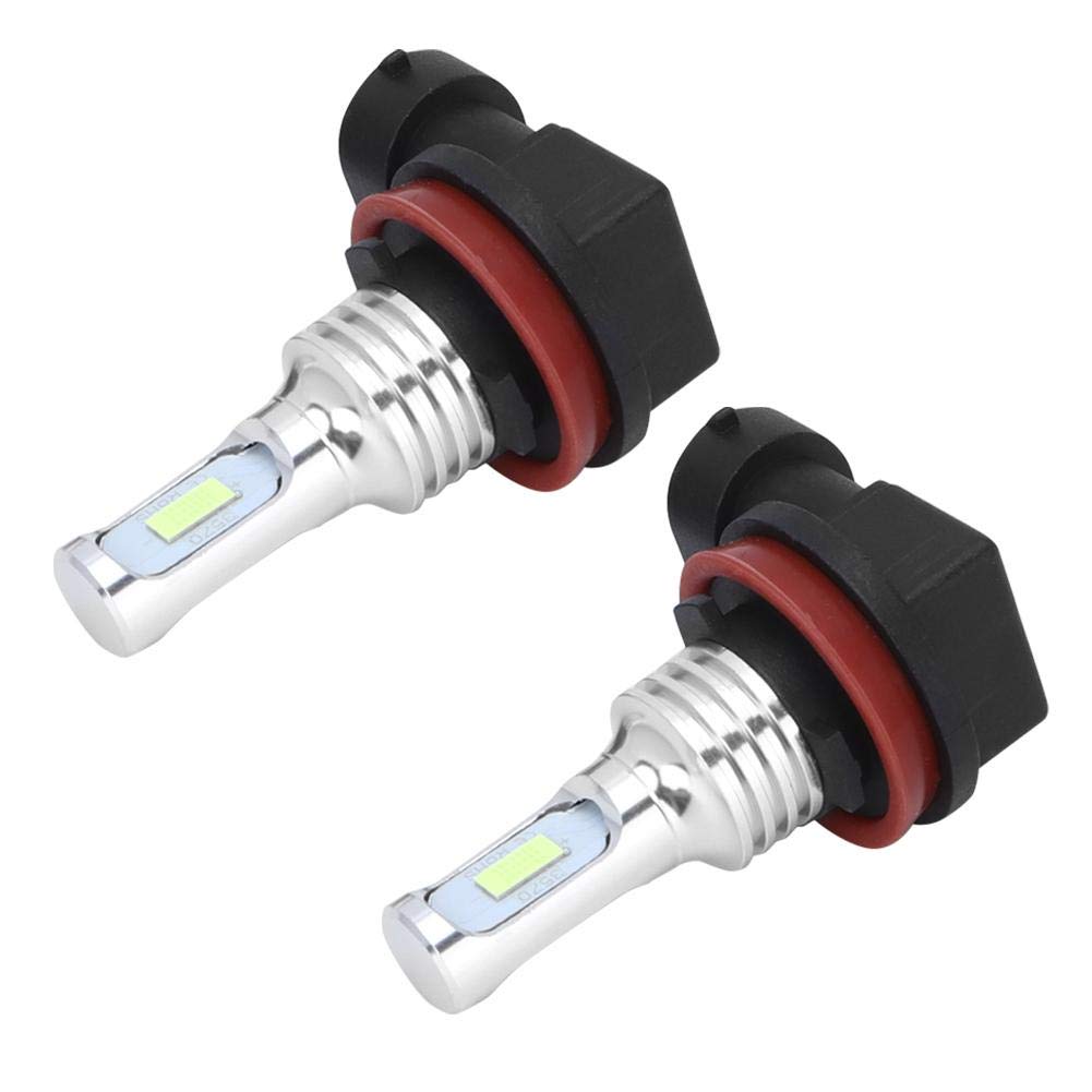 Tbest Lampadina fendinebbia a LED, 2 pezzi H8/H11 80W 8000K Lampadina fendinebbia a LED Lampada blu ghiaccio 12 24V Lampadina fendinebbia universale
