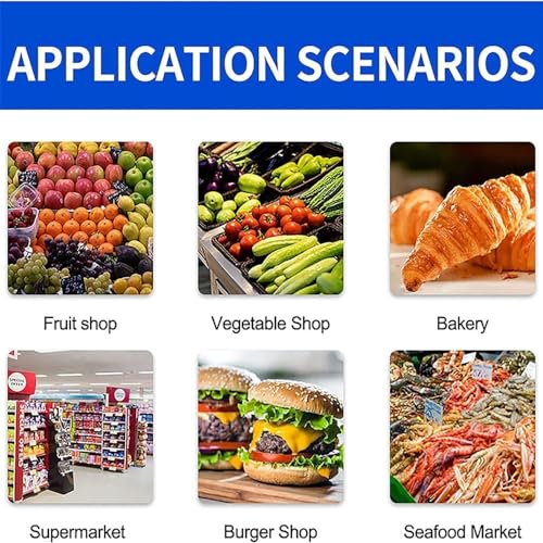 Báscula Comercial Digital con Impresora y Doble Display miniatura 3