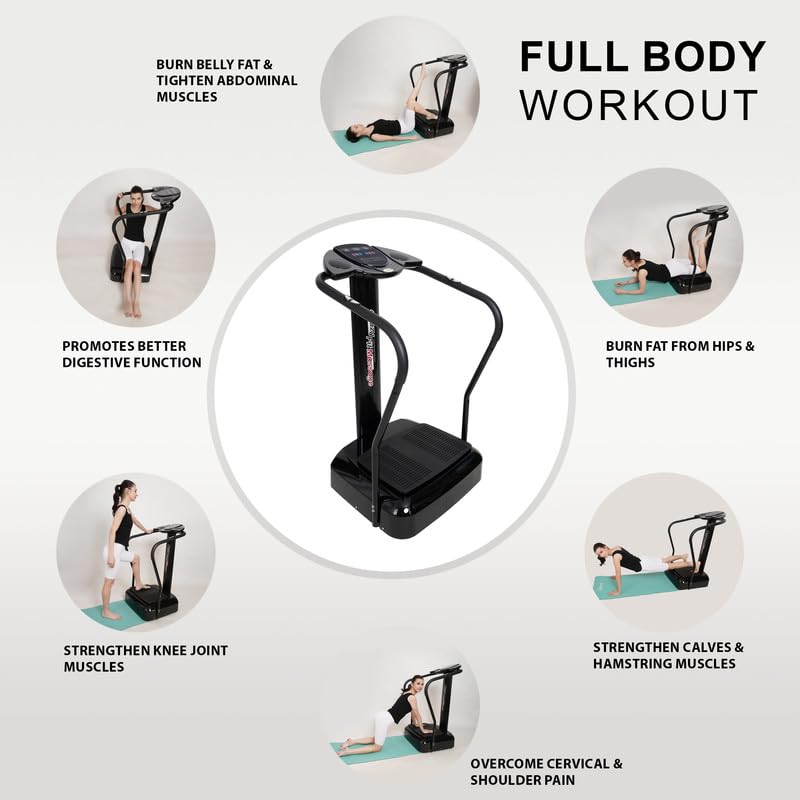 Tens Health Protection Massage Machine Crazy Fit Vibration Plate 1-99 Speed and Bluetooth Masagar Machine 500 Wat for full body exercise fitness workouts Tens Health Protection Massage Machine Crazy Fit Vibration Plate 1-99 Speed and Bluetooth Masagar Machine 500 Wat for full body exercise fitness workouts
