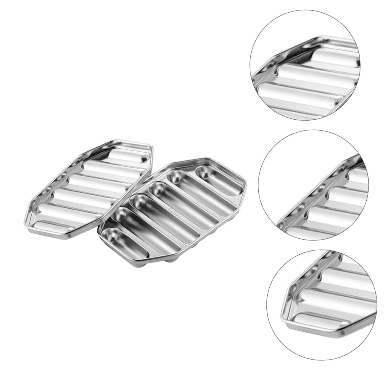 KICHOUSE Homemade Sausages in a Hot Dog Baby Food Stainless Steel Non-stick Easy to Clean