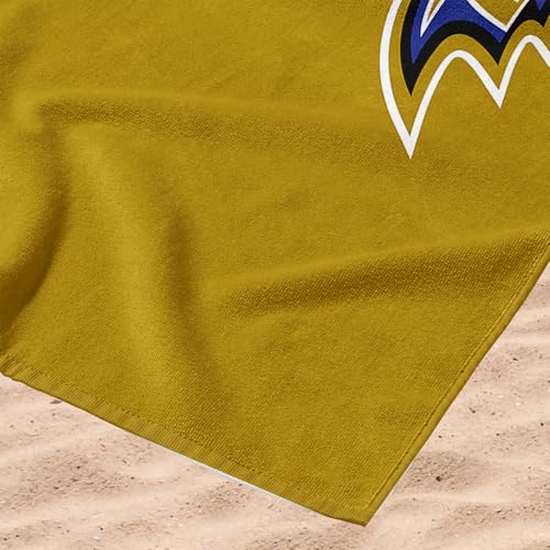 Image of Northwest NFL Baltimore Ravens Microfiber Beach Towel, 30 x 60 Inches - Quick Dry, Sand Resistant, Lightweight, Highly Absorbent, Incisor Design